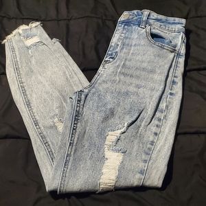 Tinseltown hi-rise distressed skinny jeans